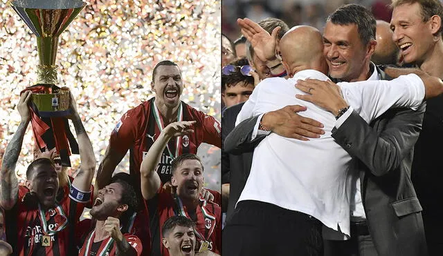 AC Milan sumó su título número 51 tras proclamarse campeón del fútbol italiano. Foto: composición AFP