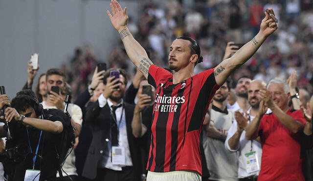 Zlatan Ibrahimovic ha salido campeón de Italia con Milan por segunda vez, la primera vez fue en la temporada 2010/11. Foto: EFE