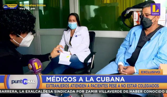 Médicos sin colegiatura cobran 60 soles por cada consulta según determinada especialidad. Foto: captura de video/"Punto final".