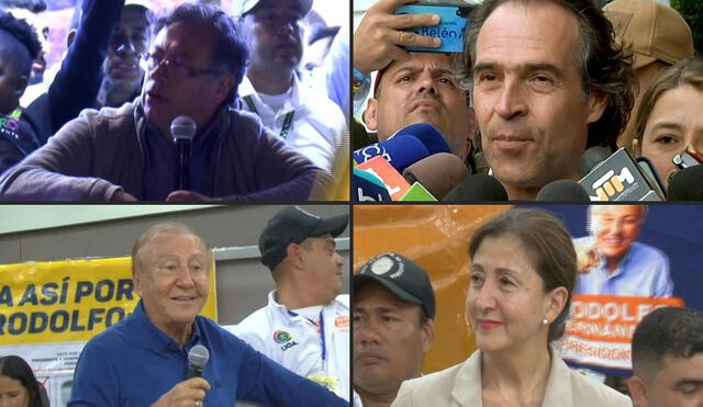 La campaña electoral en Colombia estuvo marcada por amenazas contra los principales candidatos, quienes redoblaron su seguridad. Foto: composición/AFP - Video: AFP