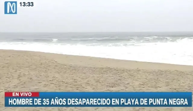 El hermano del desaparecido ya no tiene esperanzas de encontrarlo con vida. Foto captura Canal N.