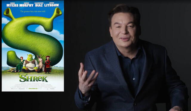 Mike Myers, actor que presta su voz para la voz en inglés de Shrek en la película de Dreamworks, explicó cuánto significó para él interpretar a dicho personaje. Foto: captura de GQ