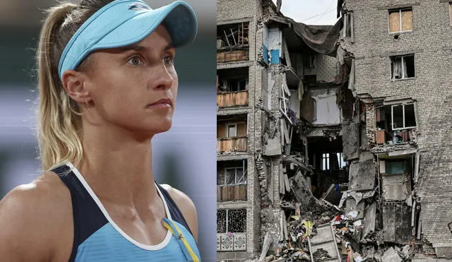 Tenista Lesia Tsurenko lamenta el poco interés que ha generado la guerra en Ucrania entre las figuras mundiales de ese deporte. Foto: composición/ AFP