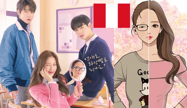 Serie coreana de comedia romántica "Belleza verdadera" llegará con audio en español latino a Perú. Foto: composición LR/tvN/Naver