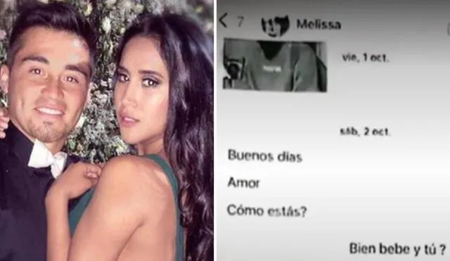 Conversaciones entre Melissa Paredes y el 'Gato' Cuba revelarían relación antes del ampay. Foto: composición/Instagram/Amor y fuego/La República