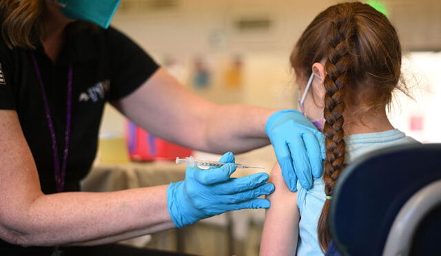 Según el nuevo estudio de la farmacéutica Pfizer, la eficacia de la vacuna COVID-19 en niños entre 6 meses y 5 años sería poco más del 80%. Foto: AFP