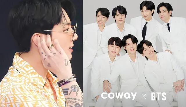 ¿Qué pasó con el tatuaje de Jungkook? Campaña de Coway suscitó cuestionamientos de ARMY, fans de BTS. Foto: composición/ Hybe/ Coway