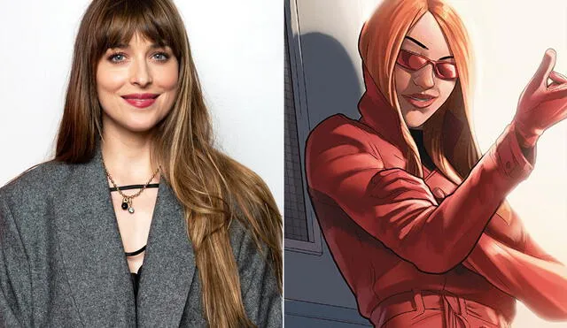 Dakota Johnson es la protagonista, que en los cómics tiene poderes sensoriales psiónicos que le permiten leer la mente de la gente. Foto: Enterteinment Weekly