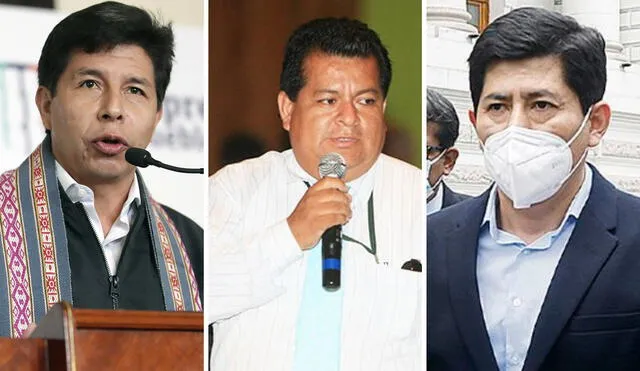 Pedro Castillo, Bruno Pacheco y Zamir Villaverde, señalados en presunto caso de corrupción en ministerios. Foto: composición/La República