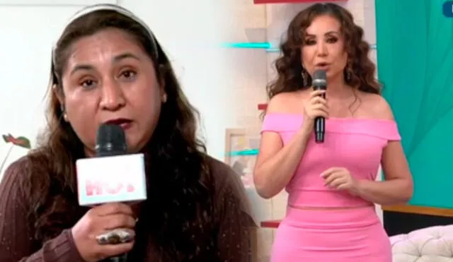 Celia Rodríguez le pide a Janet Barboza que deje de atacar a Melissa Paredes. Foto: captura/América TV.