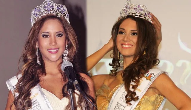 Elba Fahsbender Merino recibió la corona de Melissa Paredes. Foto: composición / GLR