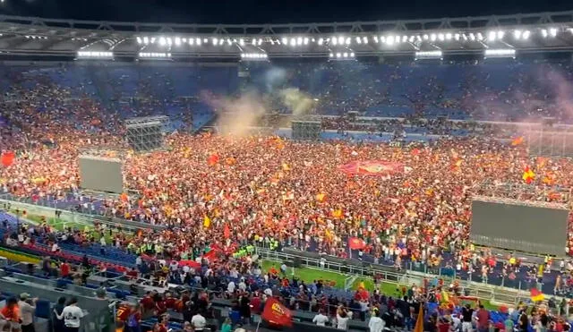 AS Roma es el primer campeón de la UEFA Conference League 2021/22. Foto: captura de Jacopo Aliprandi