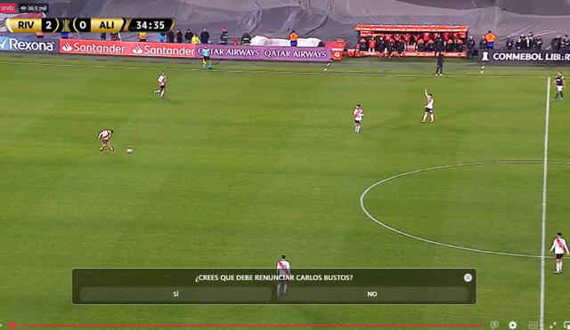 El encuentro entre Alianza Lima y River Plate está siendo transmitido a través del Facebook Watch. Foto: Conmebol
