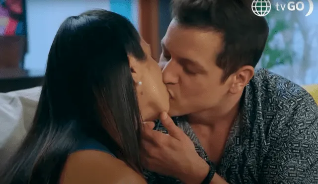 Stephanie Orúe contó que Gino Pesaressi la besó bien en "Maricucha". Foto: Captura América TV