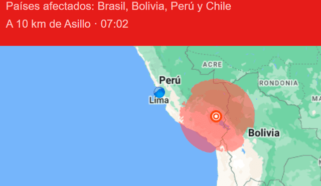Conoce las últimas noticias del temblor en Bolivia. Foto: captura/Google