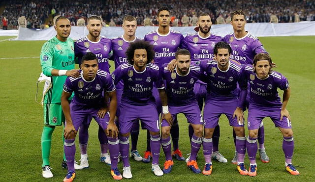 Esta era la formación del equipo campeón de la decimosegunda. Foto: Real Madrid/Twitter.