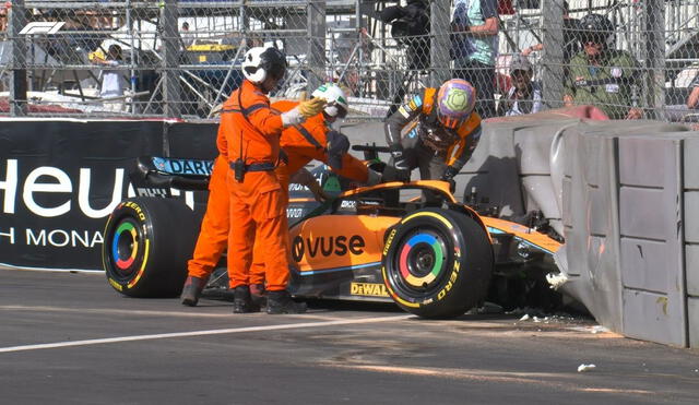 Ricciardo chocó en Mónaco. Foto: F1.