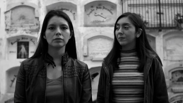 Noveles actrices Maritza Saénz y Almendra Ibáñez son protagonistas de la película "EEAQHI". Foto: Martín Rebaza
