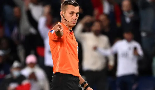 Clément Turpin es uno de los árbitros seleccionados para Qatar 2022. Foto: AFP