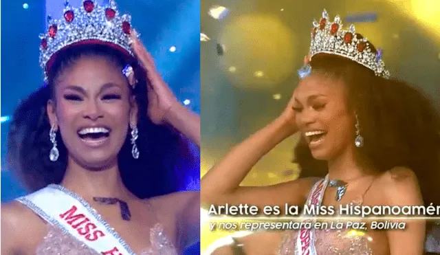 Arlette Rujel es coronada como Reina Hispanoamérica Perú 2022. Foto: América TV.