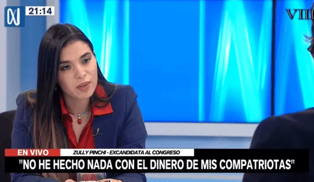 Zully Pinchi no confirma si las conversaciones son reales. Foto: Canal N