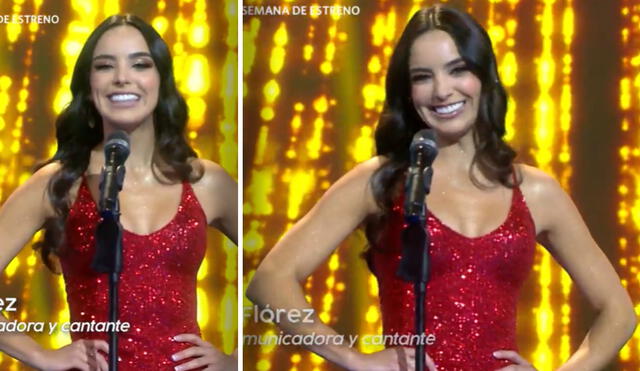 Valeria Flórez sorprendió con su contundente respuesta en el Miss Perú. Foto: composición captura América TV