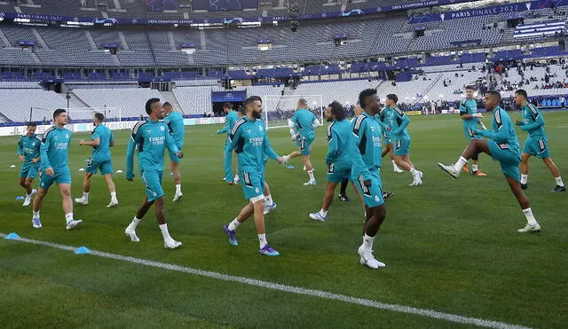 Reconocimiento del Stade de France de parte del Real Madrid. Foto: EFE.