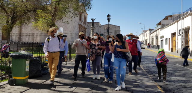 Ugarte indicó que el centro de Arequipa tiene riqueza museológica. Foto: Wilder Pari/URPI