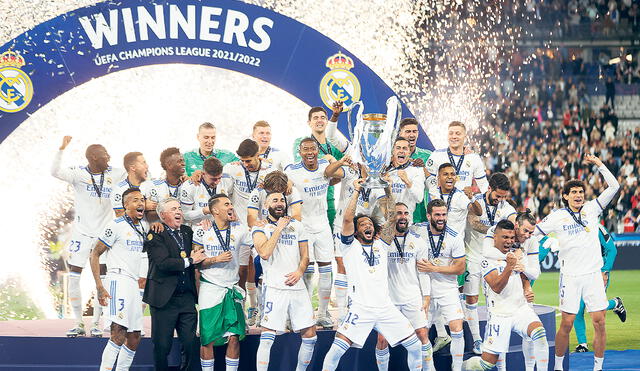 Imparable. Real Madrid ha ganado las últimas ocho finales de la Champions que disputó. La de ayer fue la segunda que gana en el Stade de France, donde ya había vencido a Valencia (2000). Foto: difusión