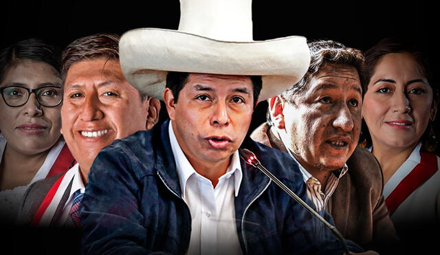 El presidente Pedro Castillo aún no se pronuncia sobre la postura que ha tomado la bancada de Perú Libre. Foto: composición Fabrizio Oviedo
