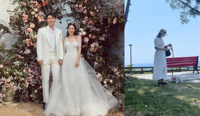 Son Ye Jin y Hyun Bin vivieron un matrimonio de ensueño en marzo. Foto: composición/Yonhap/ Instagram.