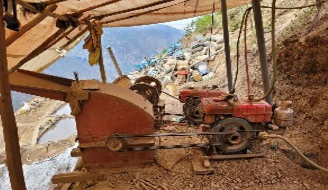 Los campamentos de mineros están ubicados en el caserío de Quillupampa, del distrito Angasmarca. Foto: PNP