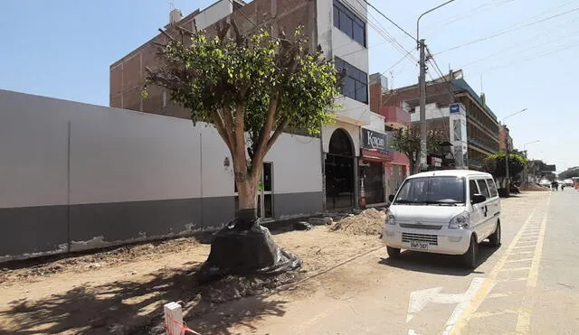 El jueves se comenzó con la demolición de las jardineras en las primeras cuadras de la av. José Balta. Foto: La República.