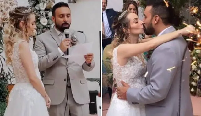 YosStop compartió imágenes de sus matrimonio civil. Foto: Instagram