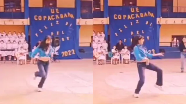 La chica bailó con mucha confianza frente a sus compañeros. Foto: composición/ @pao_alejandra.003/TikTok