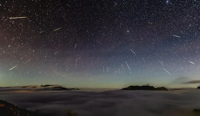 Si los restos del cometa SW3 llegan con suficiente velocidad a la Tierra, ocurrirá una intensa lluvia de estrellas Tau Hercúlidas. Foto: Adobe Stock