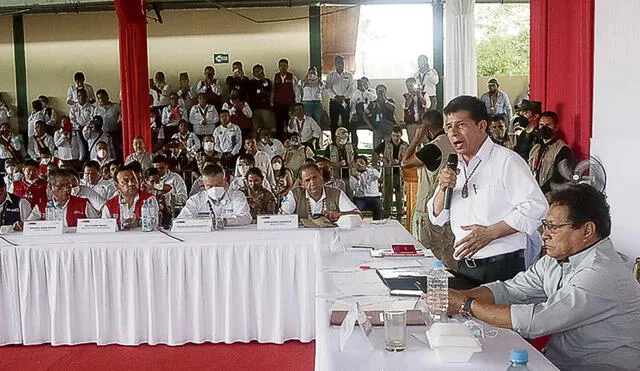 Allanamiento. Pedro Castillo consideró vergonzosa la investigación sobre su tesis. Foto: Presidencia