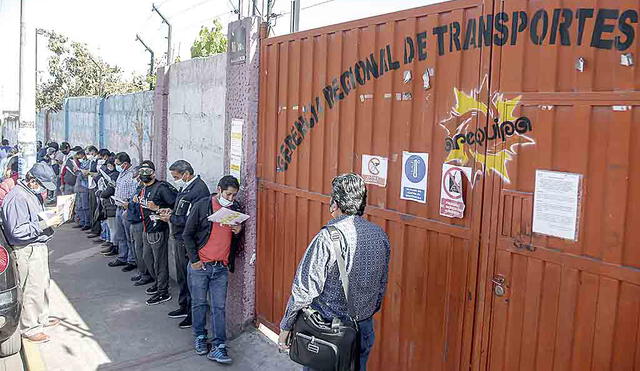 En Arequipa no se entregaron más de 10 mil licencias de conducir. Foto: La República