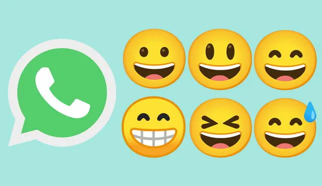 Los 6 emojis de carita sonriente de WhatsApp están disponibles en iOS y Android. Foto: composición LR