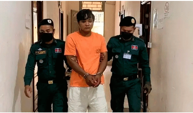 Un hombre de 27 años fue detenido en Camboya tras el cruel feminicidio contra su pareja. Los vecinos catalogaron al agresor como celoso, abusivo y violento. Foto: Yosper