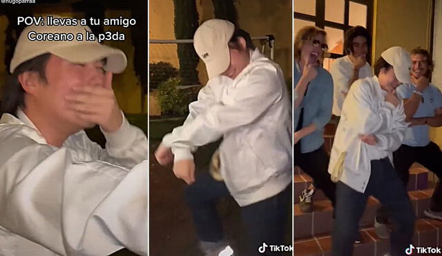 La viral escena compartida por Hugo (@hugoparraa) logró tener miles de reproducciones y reacciones en poco tiempo. Foto: captura de TikTok