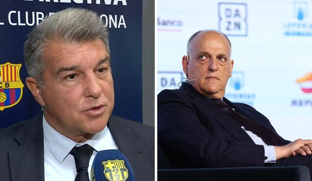 Joan Laporta y Javier Tebas son importantes directivos del fútbol español. Foto: composición/ FC Barcelona/ LaLiga