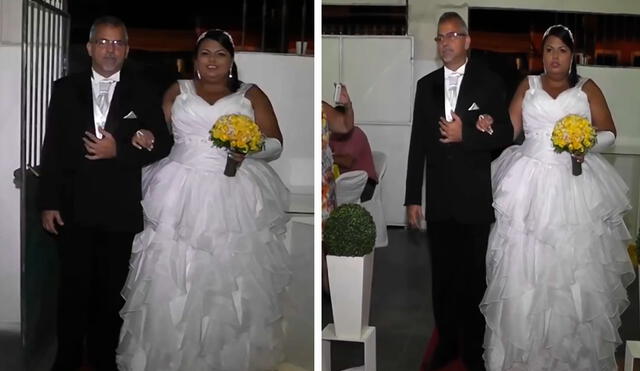 Lo que sería su día especial, se convirtió en todo lo contrario a consecuencia de un error que cometió un DJ durante la ceremonia de su boda. Foto: captura de Facebook