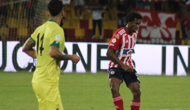 Junior fue al descanso con el marcador 1-0 en contra ante Bucaramanga. Foto: Junior FC