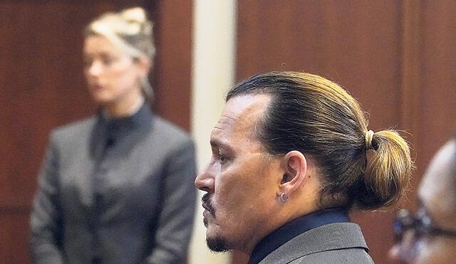 El actor acusa a su exesposa, Amber Heard, de haber cometido abuso físico en su contra. Foto: AFP