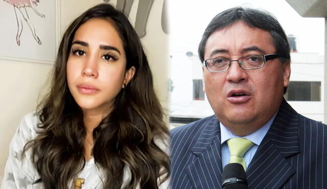 Melissa Paredes culpó a Jorge Cuba, papá de Rodrigo Cuba. Foto: captura América TV / GLR