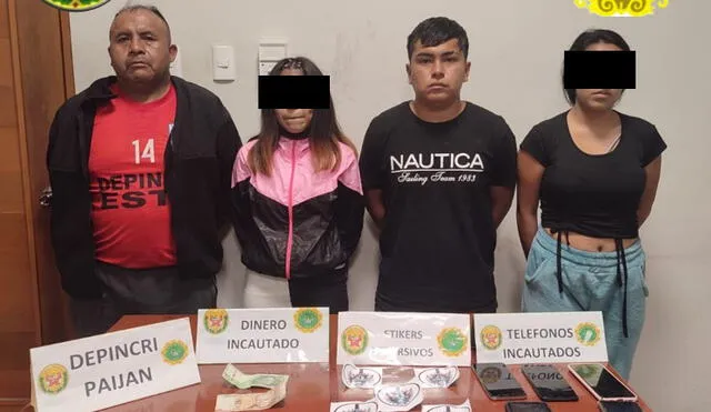 Según la Policía, la banda se denomina ‘Los Malditos de Gustavo Hualtibamba La Nueva Generación’. Foto: PNP