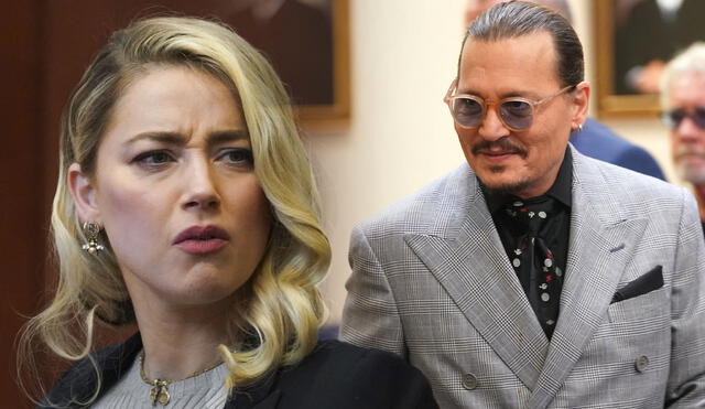 Johnny Depp escuchó atentamente la sentencia en contra de su ex esposa Amber Heard. Foto: composición LR
