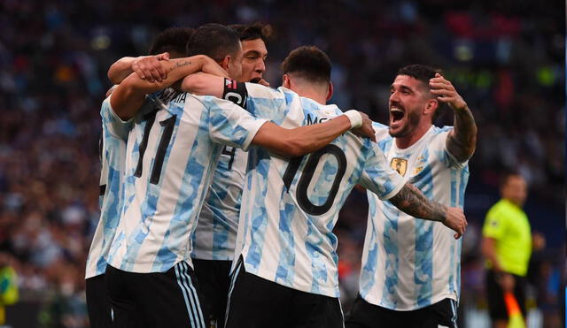 Argentina ganó 2-0 a Italia y se consagró como campeón de la Finalissima 2022. Foto: EFE