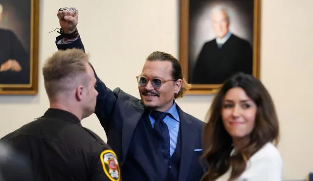 Depp se alivió al escuchar el fallo a su favor. Según escribió, siente que recuperó su vida. Foto: EFE.